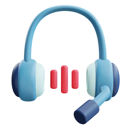 Auriculares  3D Icon