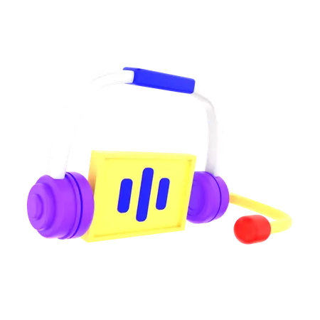 Auriculares  3D Icon