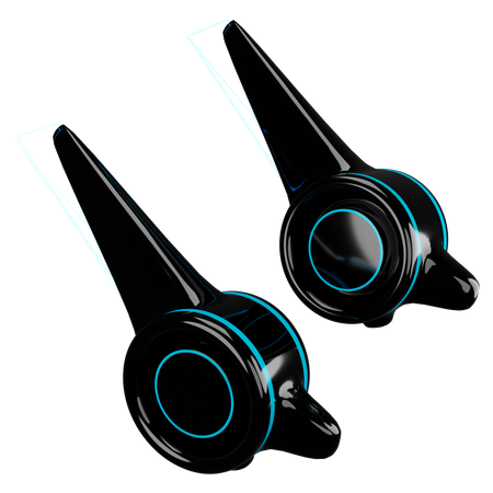 Auriculares  3D Illustration