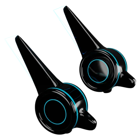 Auriculares  3D Illustration