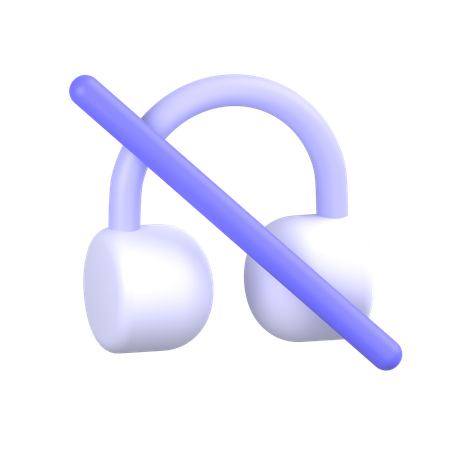 Auriculares apagados  3D Icon