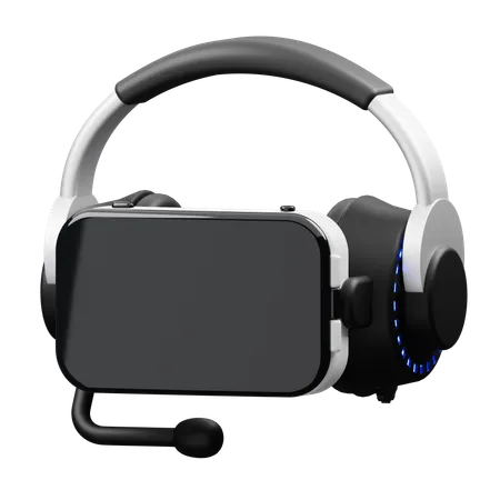 Auriculares con caja vr  3D Icon