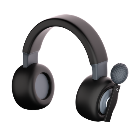 Auriculares con micrófono  3D Icon