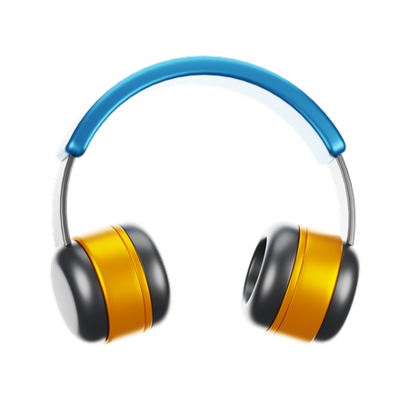 Auriculares de musica  3D Icon