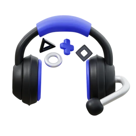 Auriculares para juegos  3D Icon