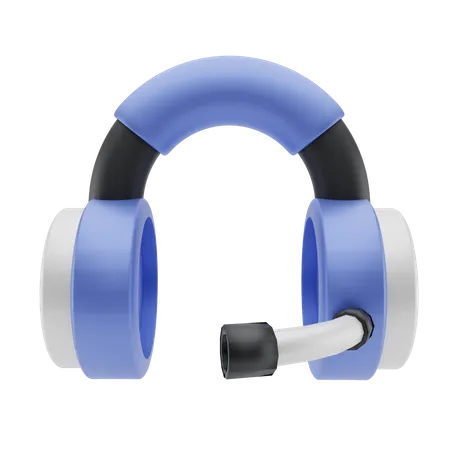 Auriculares para juegos  3D Illustration