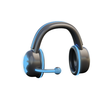 Auriculares para juegos  3D Illustration