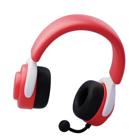 3 D Blue Headphones Auriculares Inalambricos Para Escuchar Juegos Y Musica Concepto De Juego 3D Icon