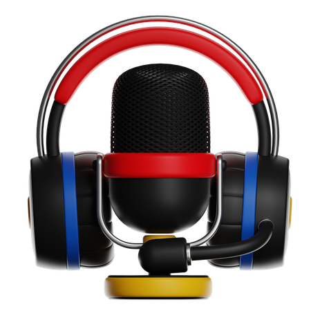 Auriculares para juegos con micrófono  3D Icon