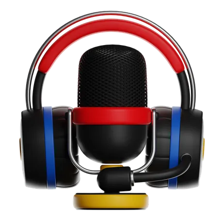 Auriculares para juegos con micrófono  3D Icon