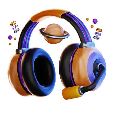 Auriculares vr  3D Icon