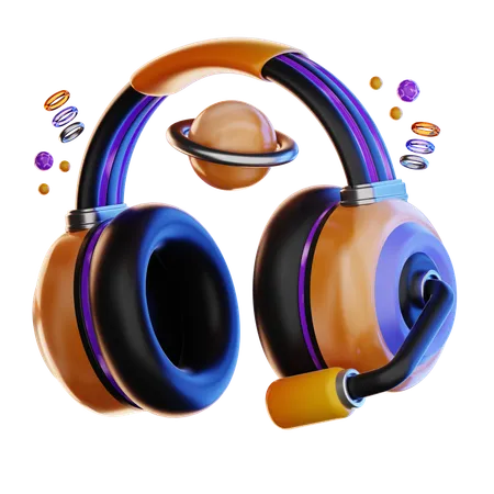 Auriculares vr  3D Icon