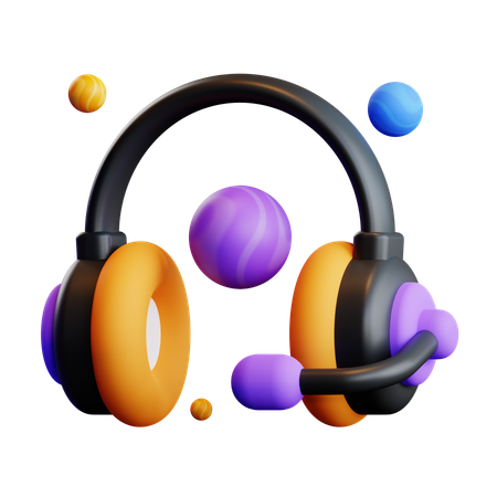 Auriculares vr  3D Icon