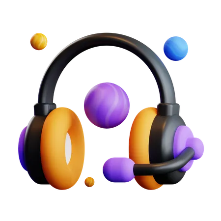 Auriculares vr  3D Icon