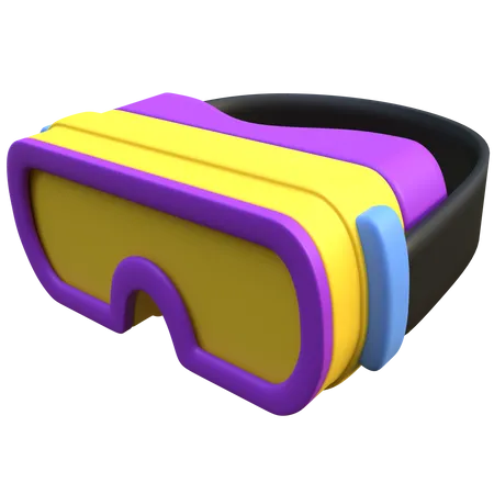 Auriculares de realidad virtual  3D Icon