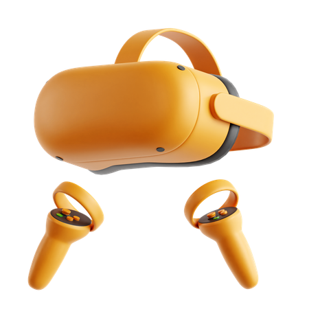 Auriculares de realidad virtual  3D Icon