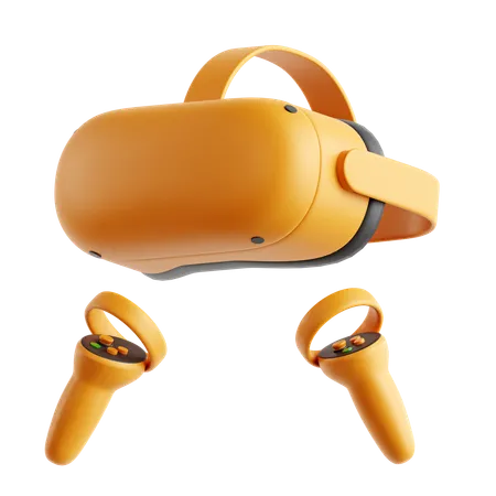 Auriculares de realidad virtual  3D Icon