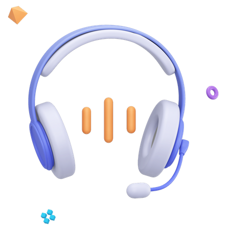 Auriculares vr  3D Icon