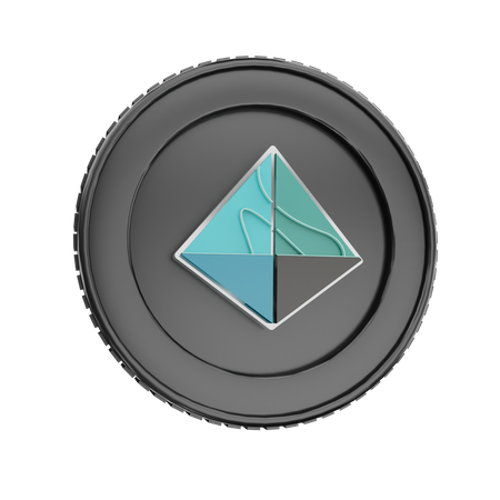 Aurora Coin  3D Icon