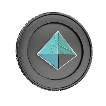 Aurora Coin  3D Icon