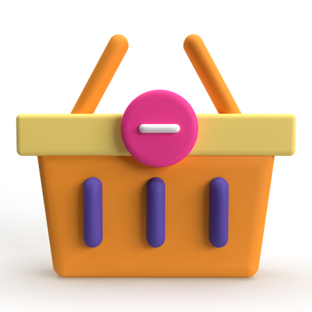 Aus dem Warenkorb entfernen  3D Icon