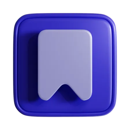 Aus Lesezeichen  3D Icon