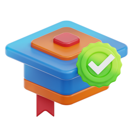 Ausbildung abgeschlossen  3D Icon