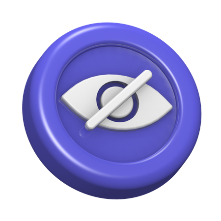 Verstecken  3D Icon