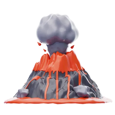 Eruption  3D Icon