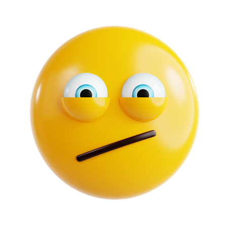 Ausdrucksloser Emoji  3D Icon