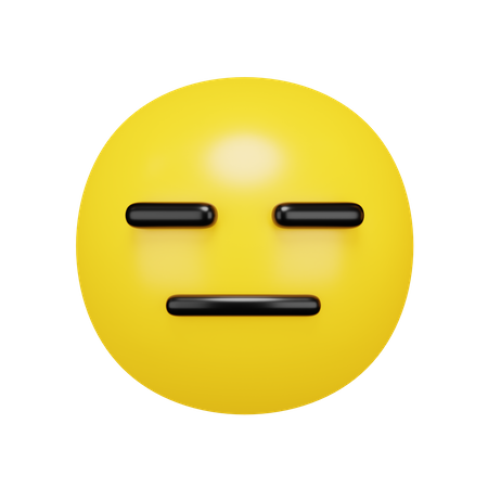 Ausdrucksloses Gesicht  3D Emoji