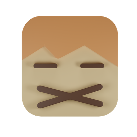 Ausdrucksloses Gesicht  3D Emoji