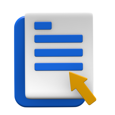 Ausgewählte Datei  3D Icon