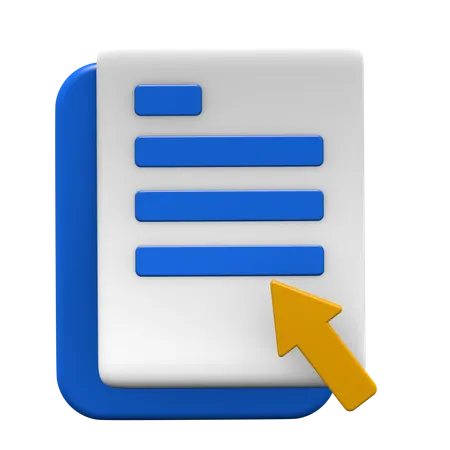 Ausgewählte Datei  3D Icon