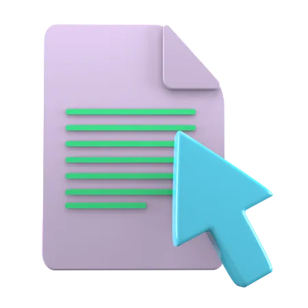 Ausgewählte Datei  3D Icon