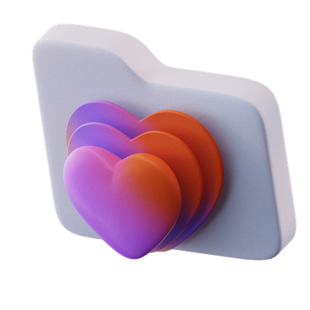 Ausgewählter Ordner  3D Icon