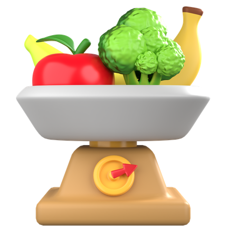 Ausgewogene Ernährung  3D Icon