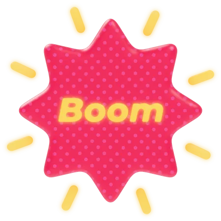 Boom  3D Sticker