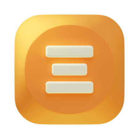 Ausrichten  3D Icon