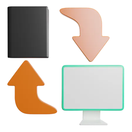 Austausch  3D Icon