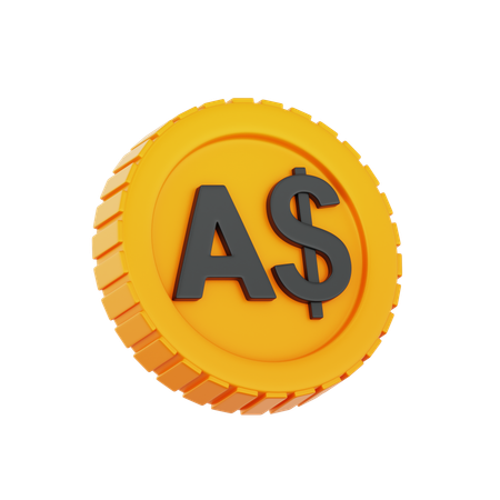 Australia Dollar  3D Icon