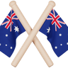 3d australia flag logo