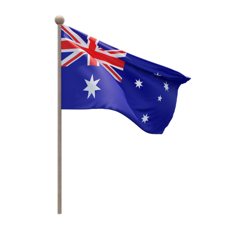Australia Flagpole  3D Icon
