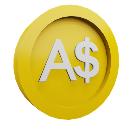 Australian dollar  3D Icon