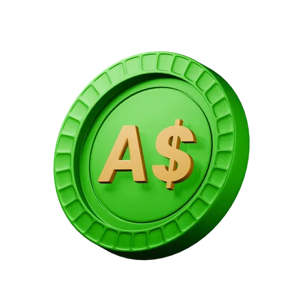 オーストラリアドル  3D Icon