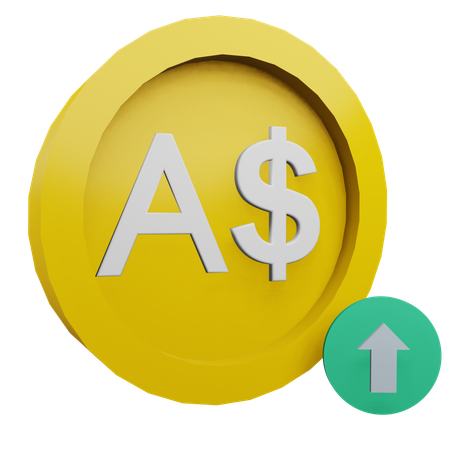 Australian dollar  3D Icon