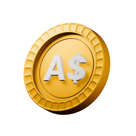 Australian dollar  3D Icon