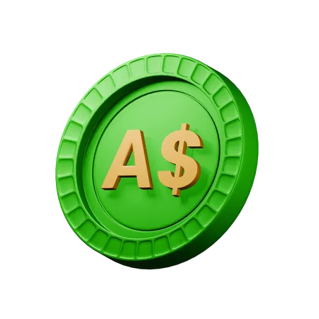 Australian dollar  3D Icon