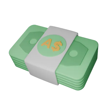 Australian dollar  3D Icon