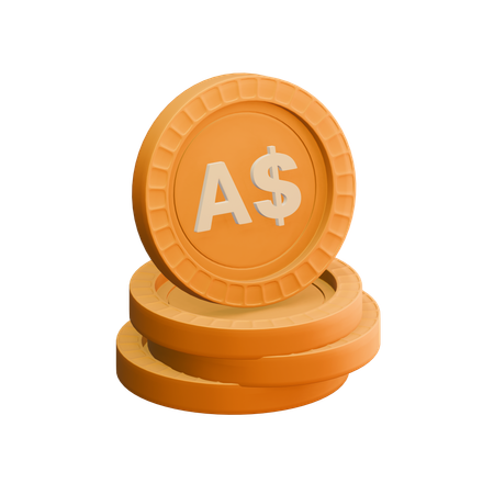 Australian dollar  3D Icon